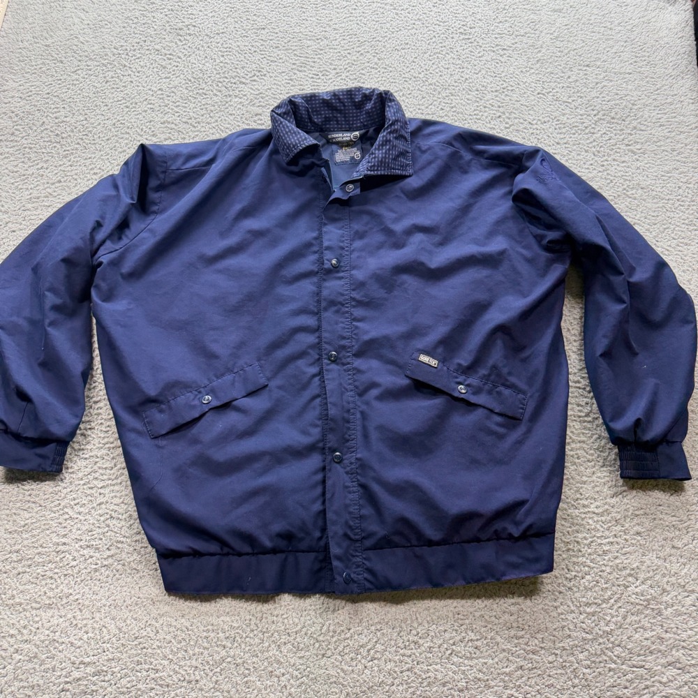 Sunderland of Scotland Rain Jacket Men Small Blue Gore-Tex Waterproof Coat